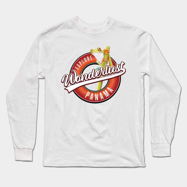 explore Panama wonderlust logo Long Sleeve T-Shirt by nickemporium1